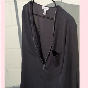 Calvin Klein zip dress shirt